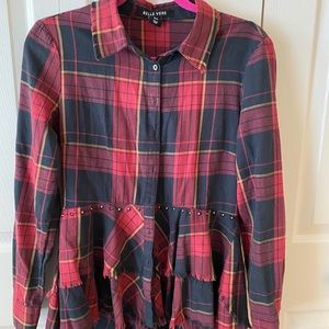 Flannel styled blouse